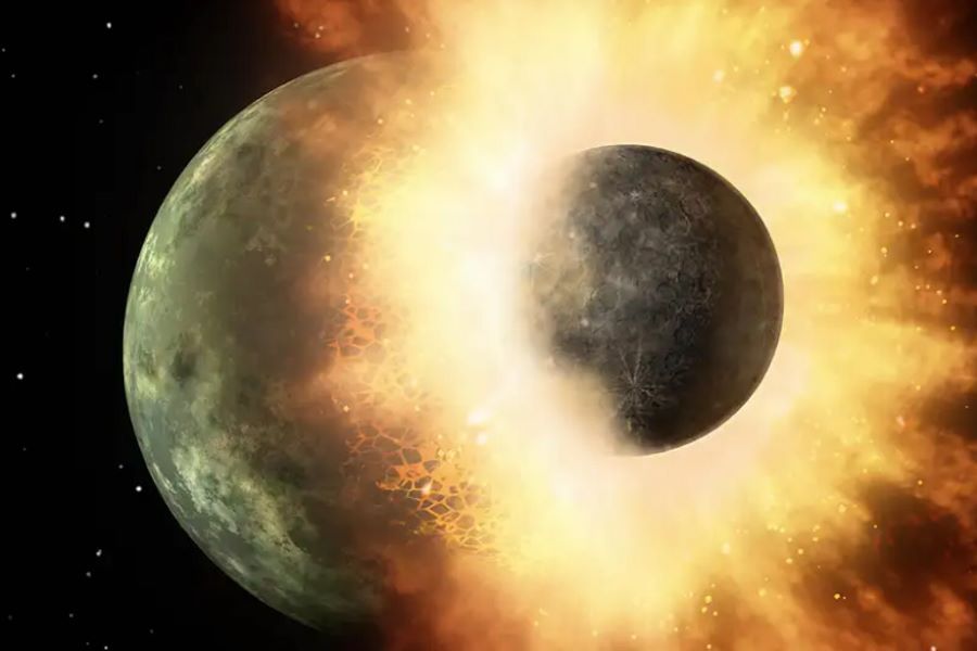 Planetary collision that created the Moon may have made life on Earth possible Advances